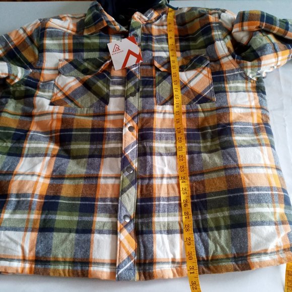 Ripzone Men's Lance Hooded Flannel full zip thick Shirt/shacket Size XXL - Picture 5 of 7